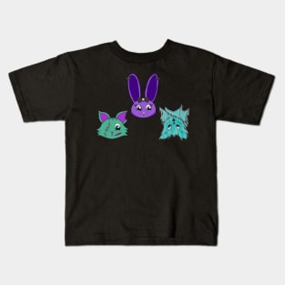 KreepyQute Cuties- 3 Spooky Animals Kids T-Shirt